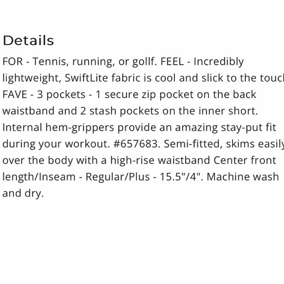 ATHLETA ace tennis skort 15.5” teal - Picture 7 of 7